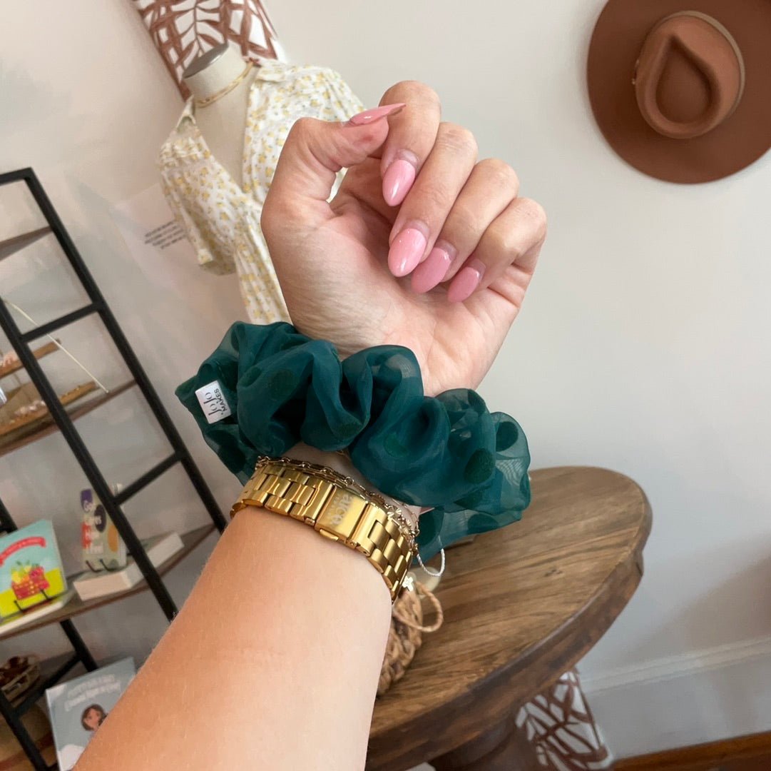 Evergreen Scrunchies - The Dragonfly Boutique