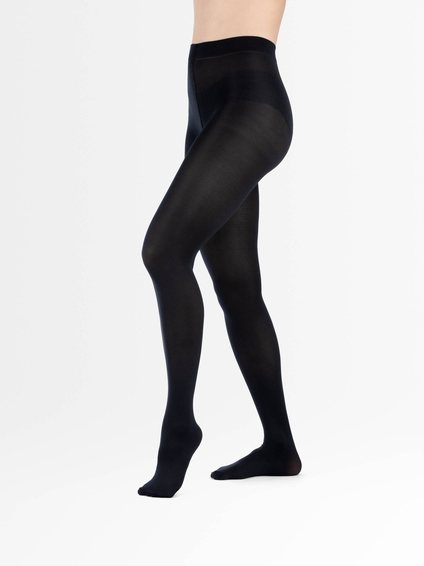 Josephine Opaque Eco Tights Black - The Dragonfly Boutique
