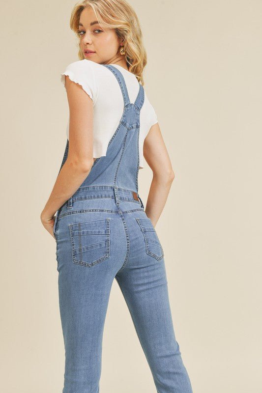 No Turning Back Denim Overalls - The Dragonfly Boutique