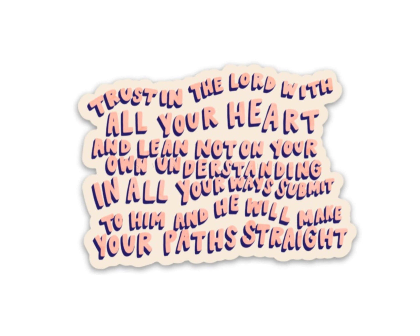 Proverbs 3:5-6 Sticker - The Dragonfly Boutique