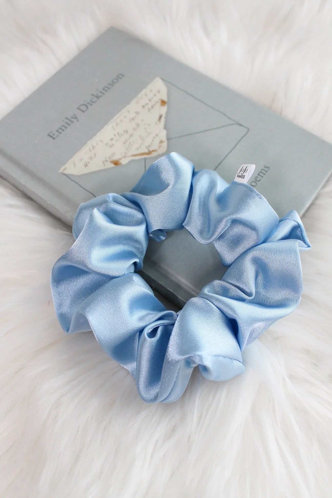Sky Blue Satin Scrunchies Mini - The Dragonfly Boutique