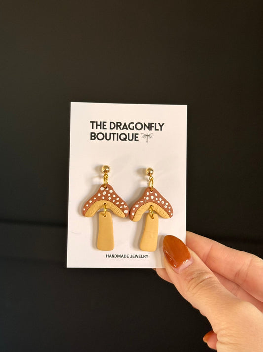 The Mushroom Earring - The Dragonfly Boutique