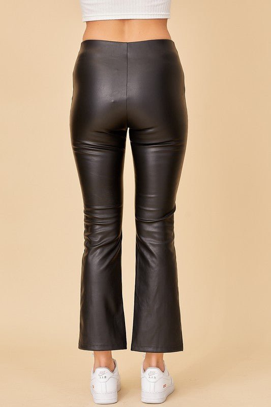 Try Your Best Pleather Pants - The Dragonfly Boutique
